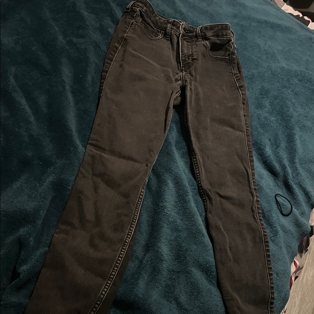 Hollister Men's Dark Gray Straight Jeans